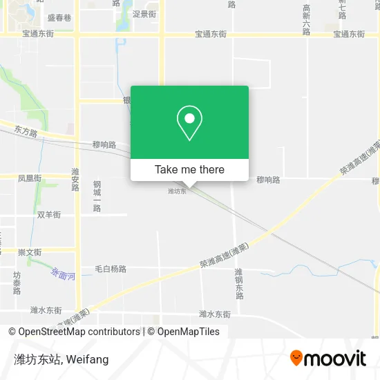 潍坊东站 map