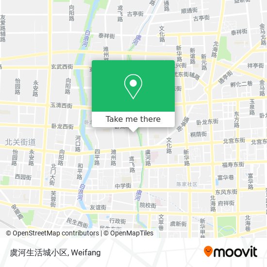 虞河生活城小区 map