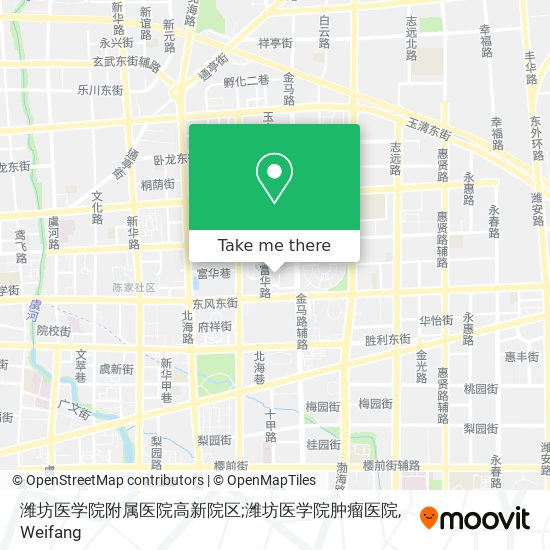 潍坊医学院附属医院高新院区;潍坊医学院肿瘤医院 map