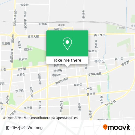 北平旺小区 map