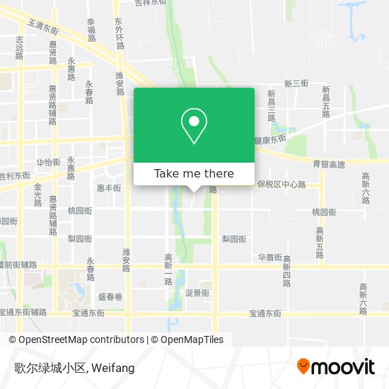 歌尔绿城小区 map