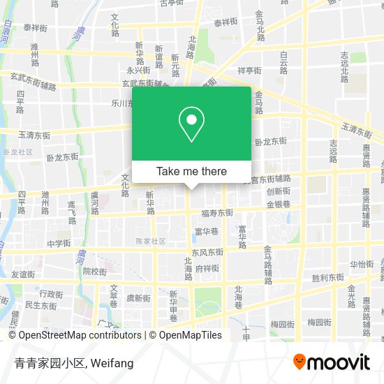 青青家园小区 map