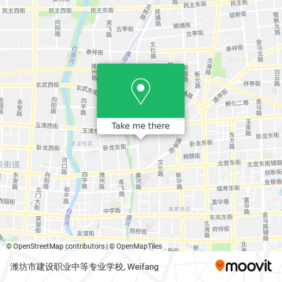 潍坊市建设职业中等专业学校 map