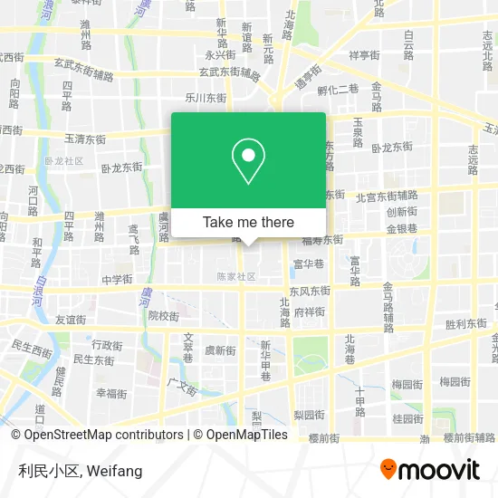 利民小区 map