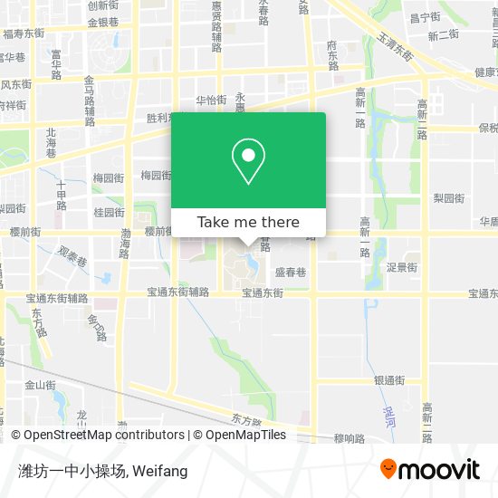 潍坊一中小操场 map