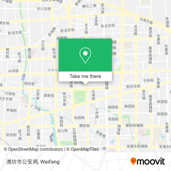 潍坊市公安局 map