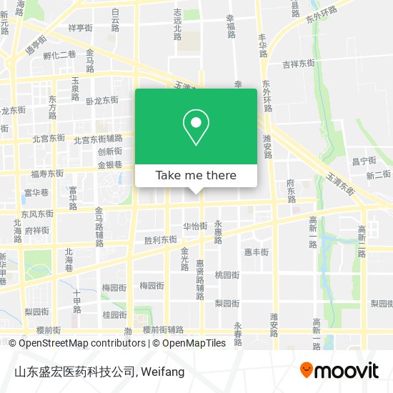 山东盛宏医药科技公司 map