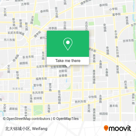 北大锦城小区 map