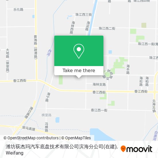 潍坊荻杰玛汽车底盘技术有限公司滨海分公司(在建) map