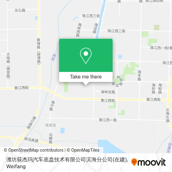 潍坊荻杰玛汽车底盘技术有限公司滨海分公司(在建) map