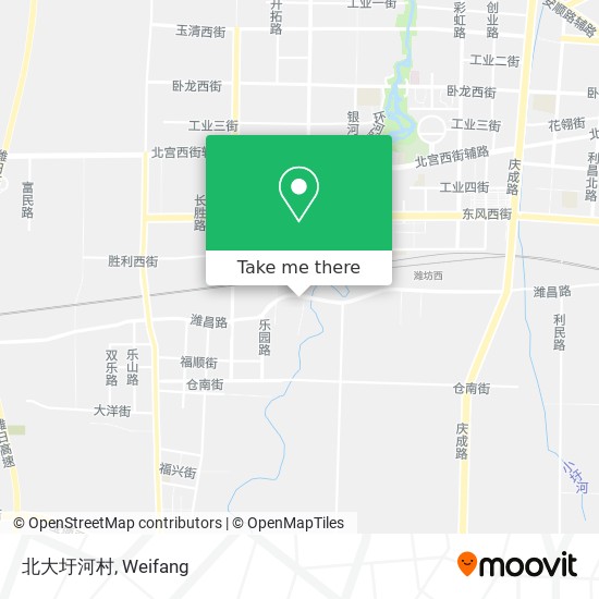 北大圩河村 map