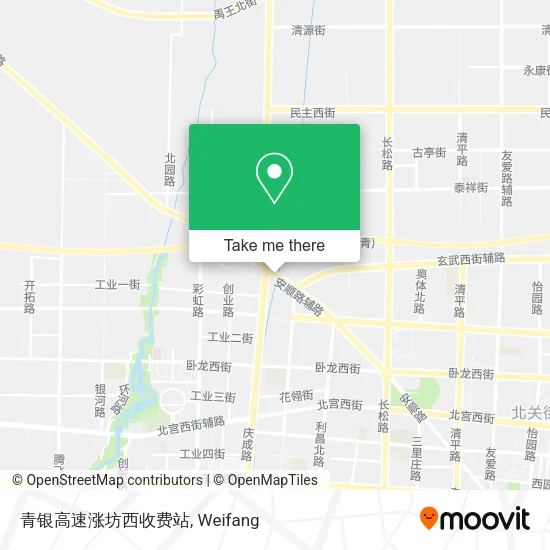 青银高速涨坊西收费站 map