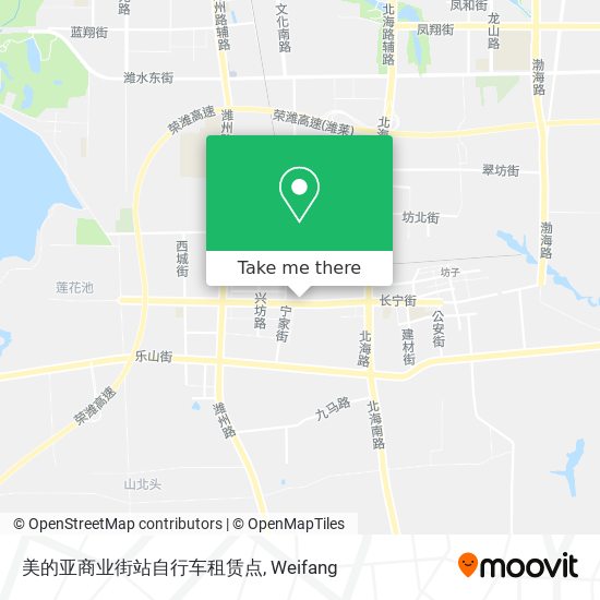 美的亚商业街站自行车租赁点 map
