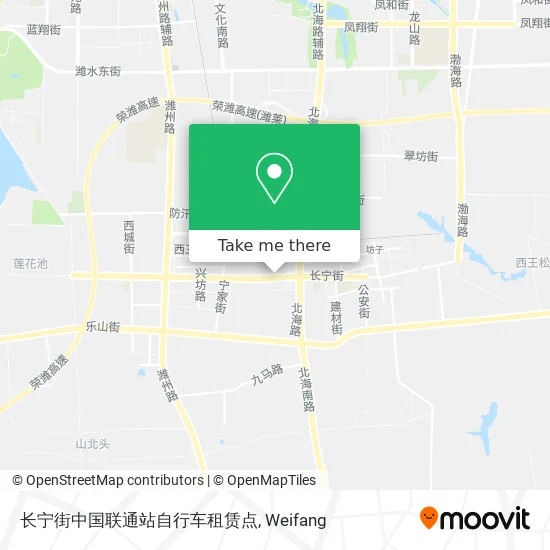 长宁街中国联通站自行车租赁点 map