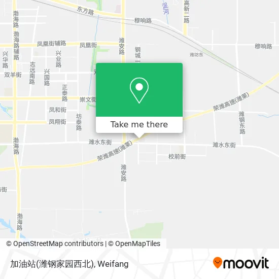 加油站(潍钢家园西北) map