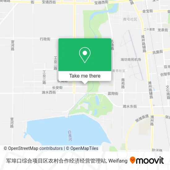 军埠口综合项目区农村合作经济经营管理站 map