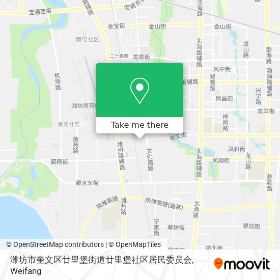 潍坊市奎文区廿里堡街道廿里堡社区居民委员会 map