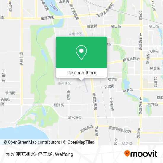 潍坊南苑机场-停车场 map