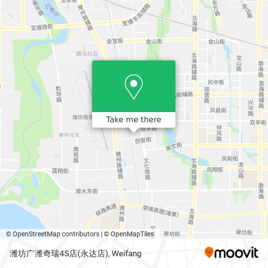 潍坊广潍奇瑞4S店(永达店) map