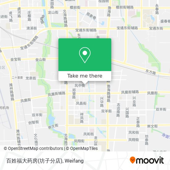 百姓福大药房(坊子分店) map