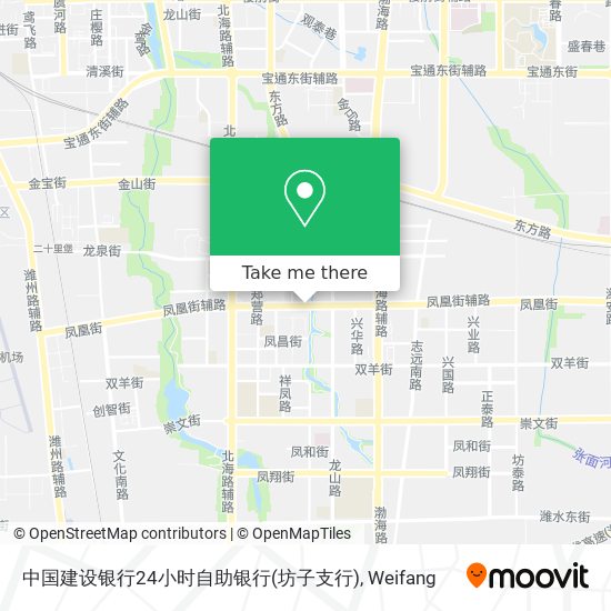 中国建设银行24小时自助银行(坊子支行) map