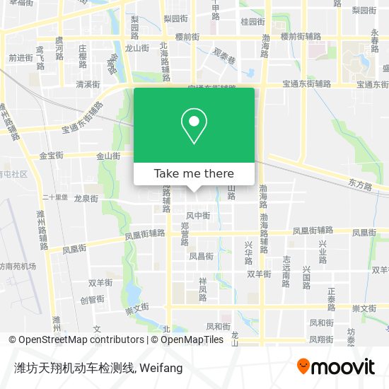 潍坊天翔机动车检测线 map