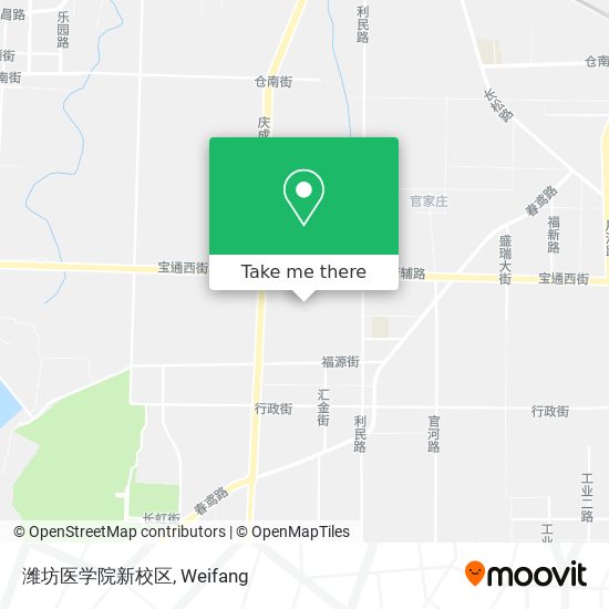 潍坊医学院新校区 map
