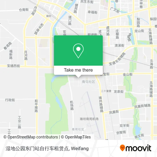 湿地公园东门站自行车租赁点 map