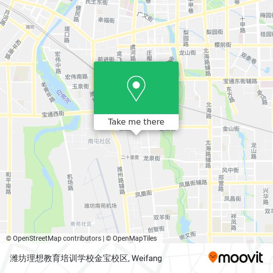 潍坊理想教育培训学校金宝校区 map
