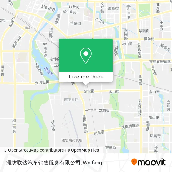 潍坊联达汽车销售服务有限公司 map