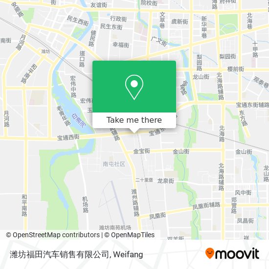潍坊福田汽车销售有限公司 map