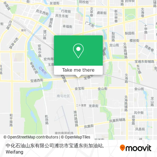 中化石油山东有限公司潍坊市宝通东街加油站 map
