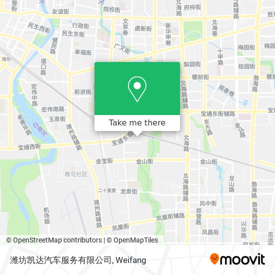 潍坊凯达汽车服务有限公司 map