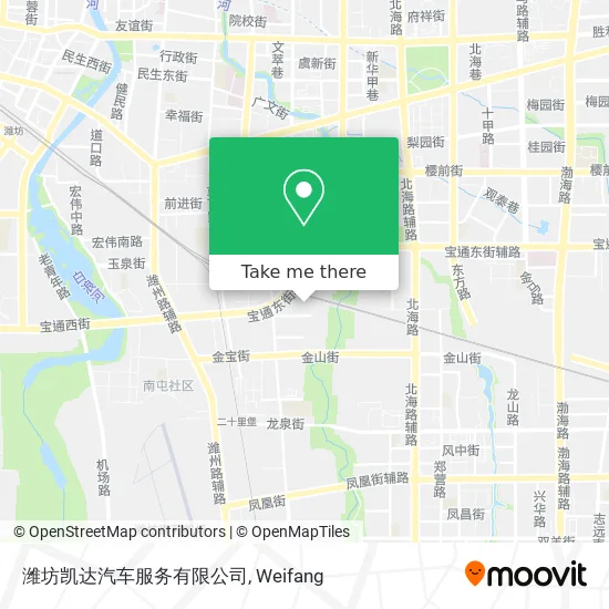 潍坊凯达汽车服务有限公司 map