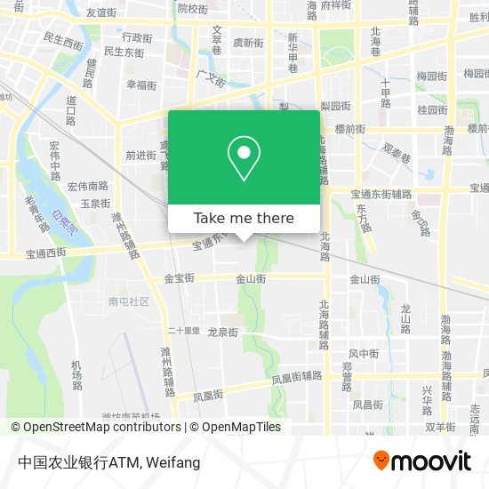 中国农业银行ATM map