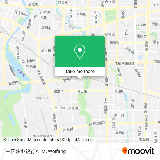 中国农业银行ATM map