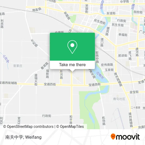 南关中学 map