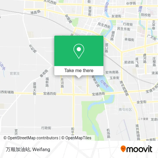 万顺加油站 map