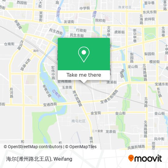 海尔(潍州路北王店) map