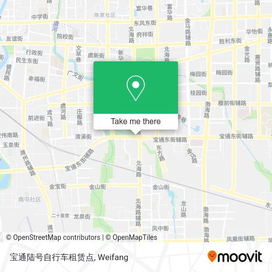 宝通陆号自行车租赁点 map