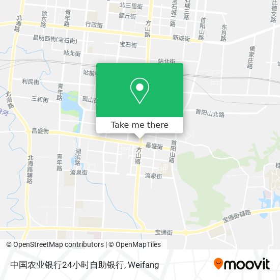 中国农业银行24小时自助银行 map