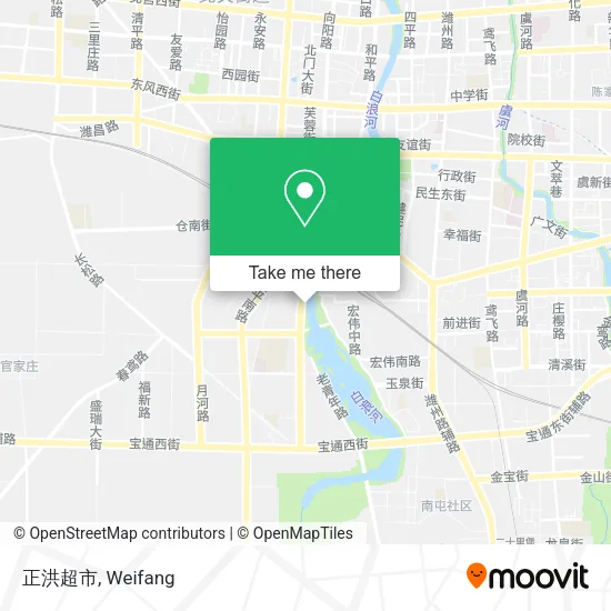正洪超市 map