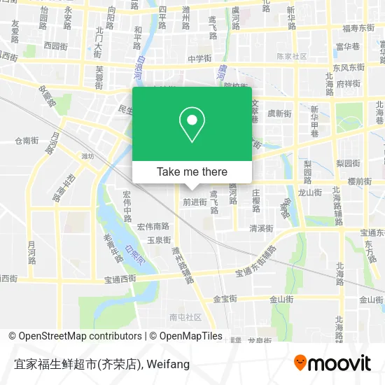 宜家福生鲜超市(齐荣店) map