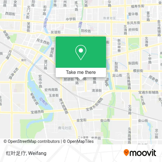 红叶足疗 map