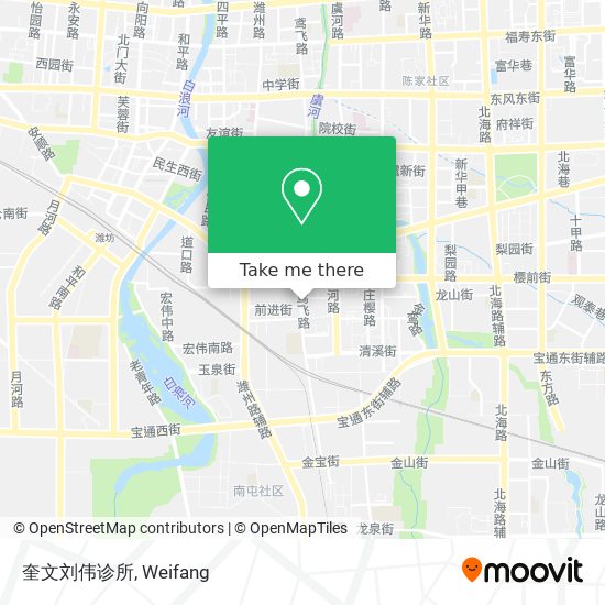 奎文刘伟诊所 map