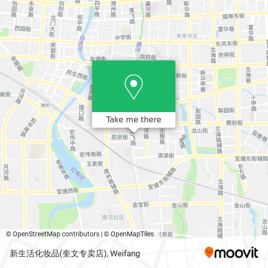 新生活化妆品(奎文专卖店) map