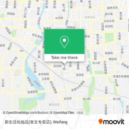 新生活化妆品(奎文专卖店) map