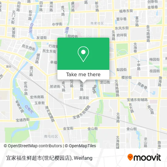 宜家福生鲜超市(世纪樱园店) map