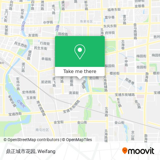 鼎正城市花园 map