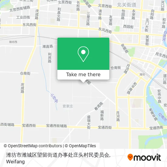 潍坊市潍城区望留街道办事处庄头村民委员会 map